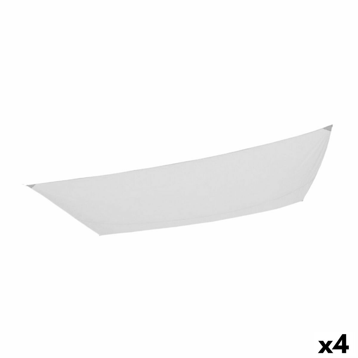 Vele parasole Aktive Triangolare Bianco 200 x 0,5 x 300 cm (4 Unità)