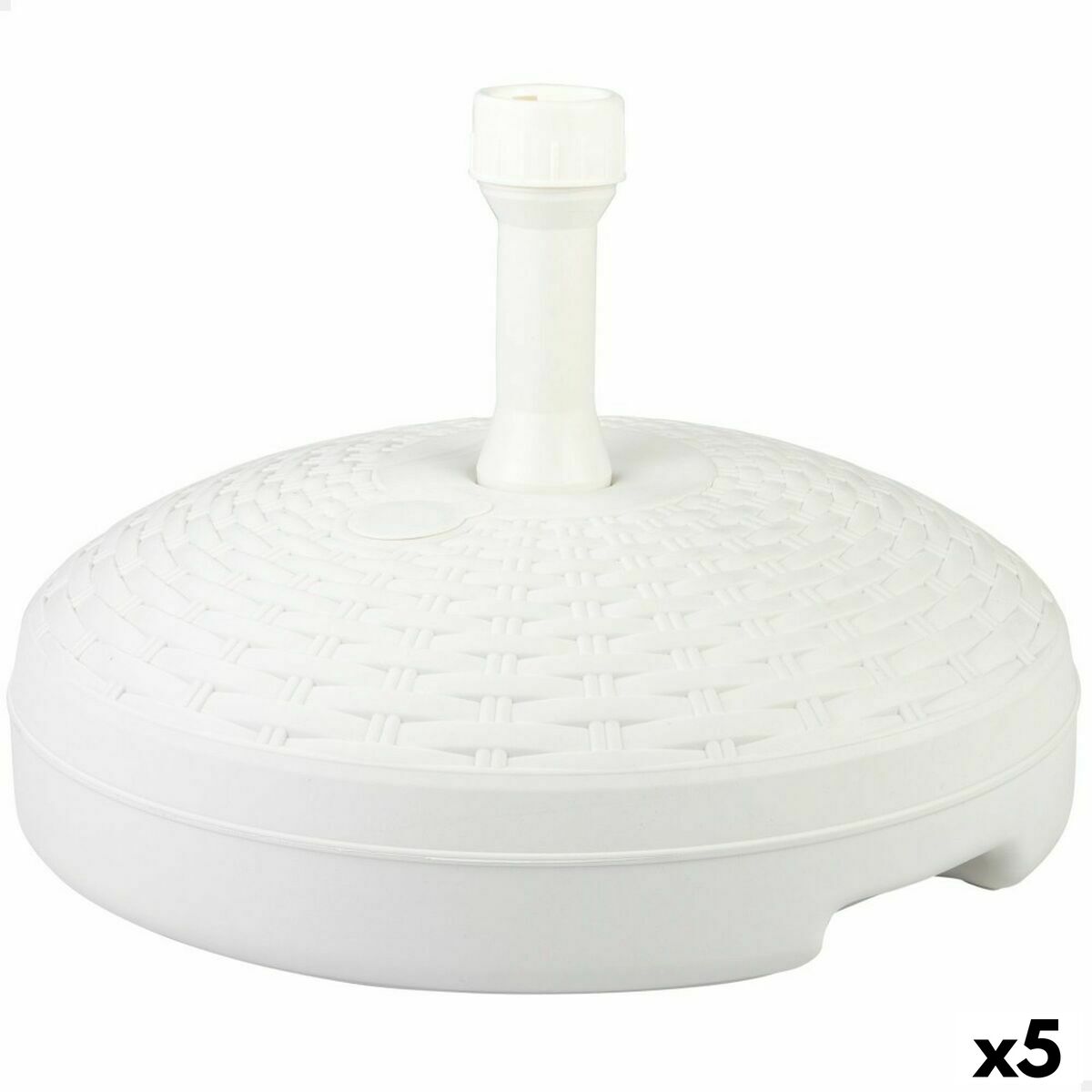 Base per Ombrellone Aktive Bianco Plastica 45 x 30 x 45 cm (5 Unità)
