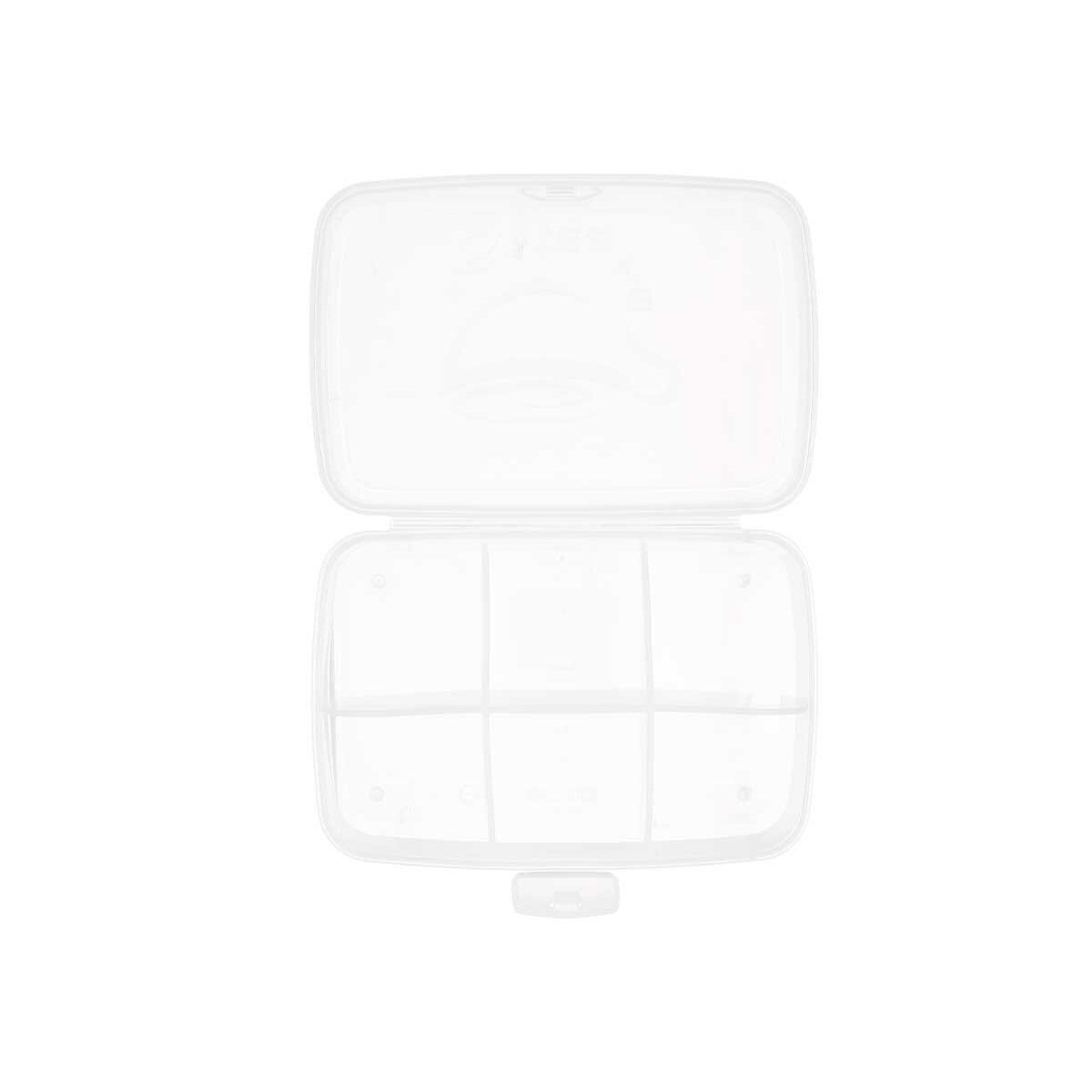 Scatola portaoggetti con coperchio Trasparente Plastica 21,5 x 8 x 14,6 cm (12 Unità)