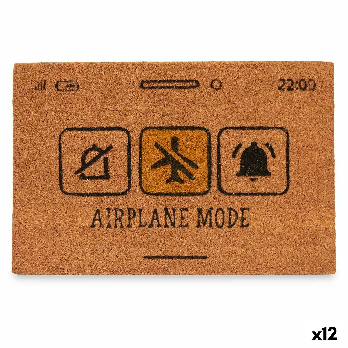 Zerbino Airplane Mode Giallo Naturale 60 x 1 x 40 cm (12 Unità)