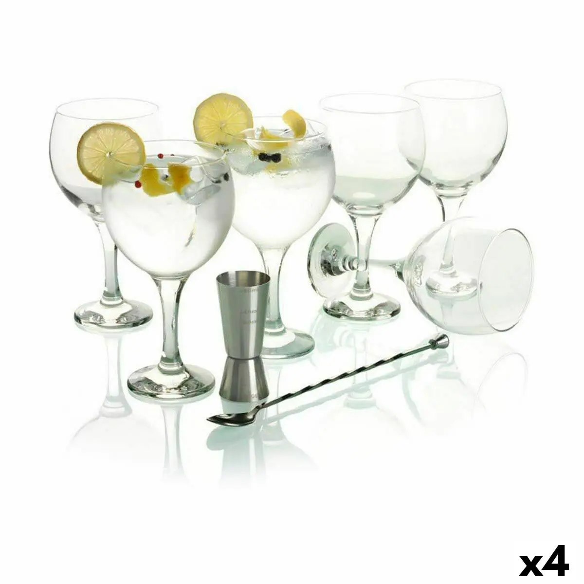 Set di Bicchieri da Gin Tonic LAV 8 Pezzi (4 Unità)