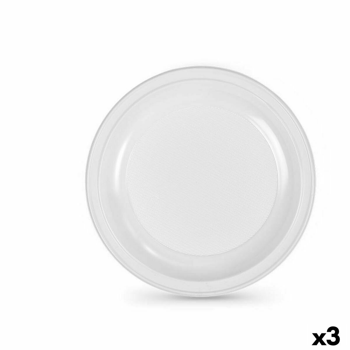Set di piatti riutilizzabili Algon Bianco Plastica 28 x 28 x 1,5 cm (36 Unità)