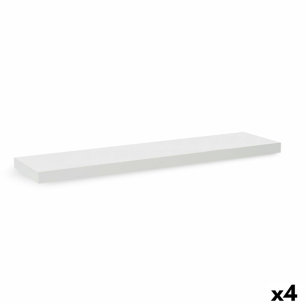 Mensole Confortime Legno MDF Bianco 23,5 x 80 x 3,8 cm (4 Unità)
