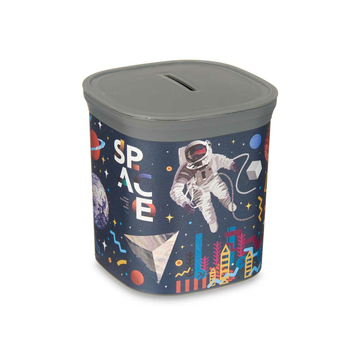 Salvadanaio Multicolore Astronauta Plastica 9 x 10,2 x 9 cm (48 Unità)