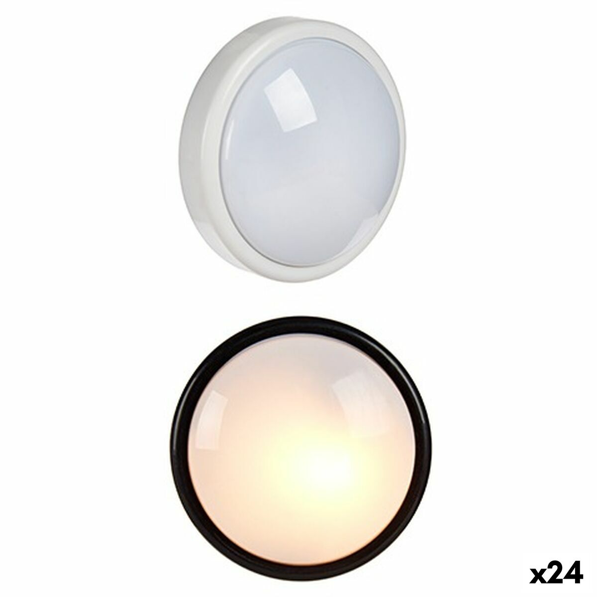 Luce antibuio Bianco Nero polipropilene (24 Unità)