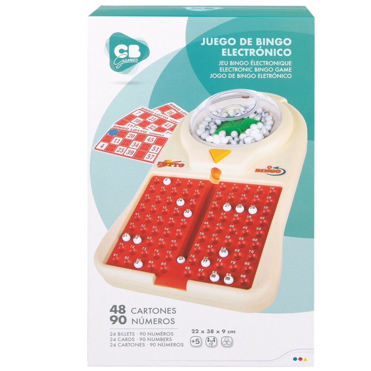 Bingo Automatico Colorbaby Cartone Plastica (6 Unità)