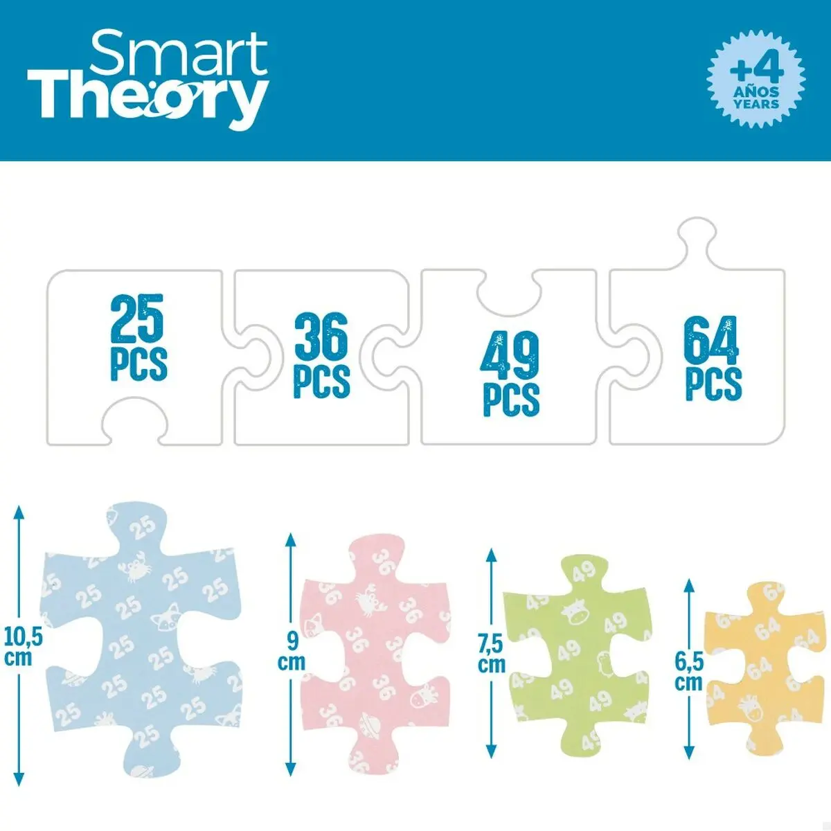 Puzzle per Bambini Colorbaby Artic 4 in 1 174 Pezzi 136 x 34 cm (6 Unità)