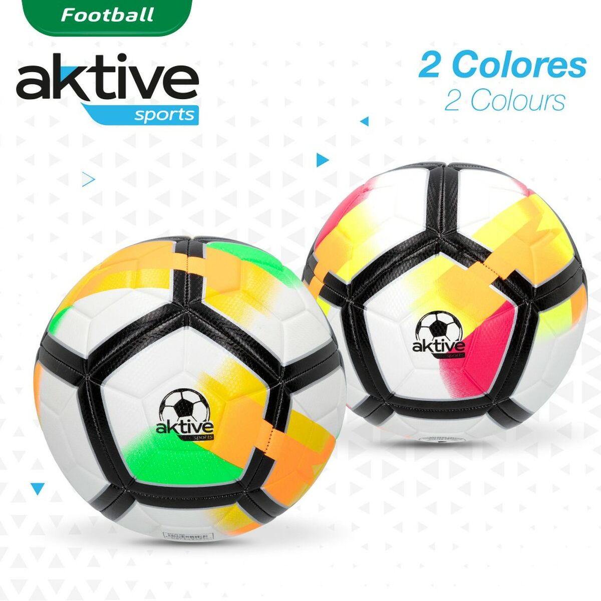 Pallone da Calcio Aktive 5 Ø 22 cm (12 Unità)