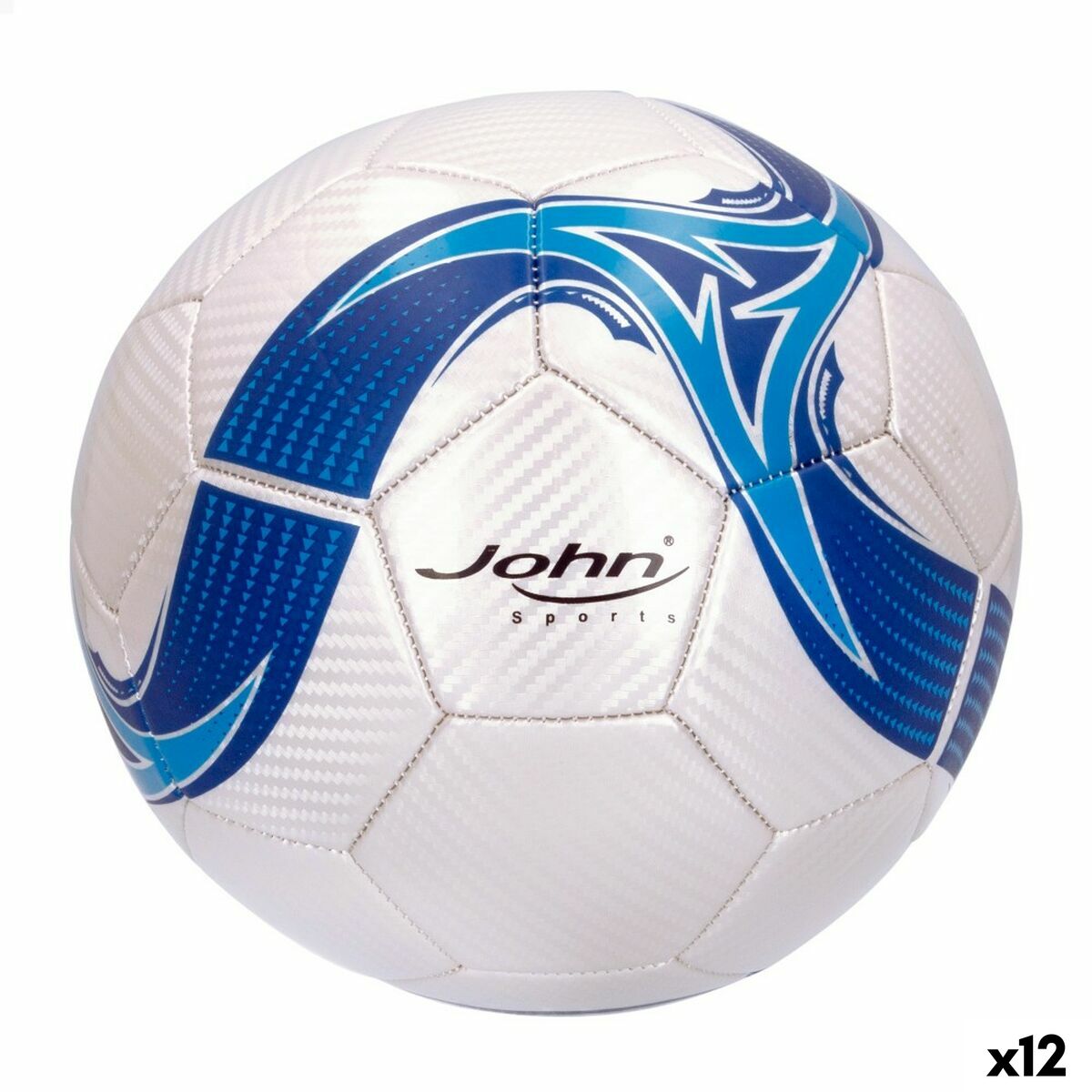 Pallone da Calcio John Sports Premium Relief 5 Ø 22 cm TPU (12 Unità)