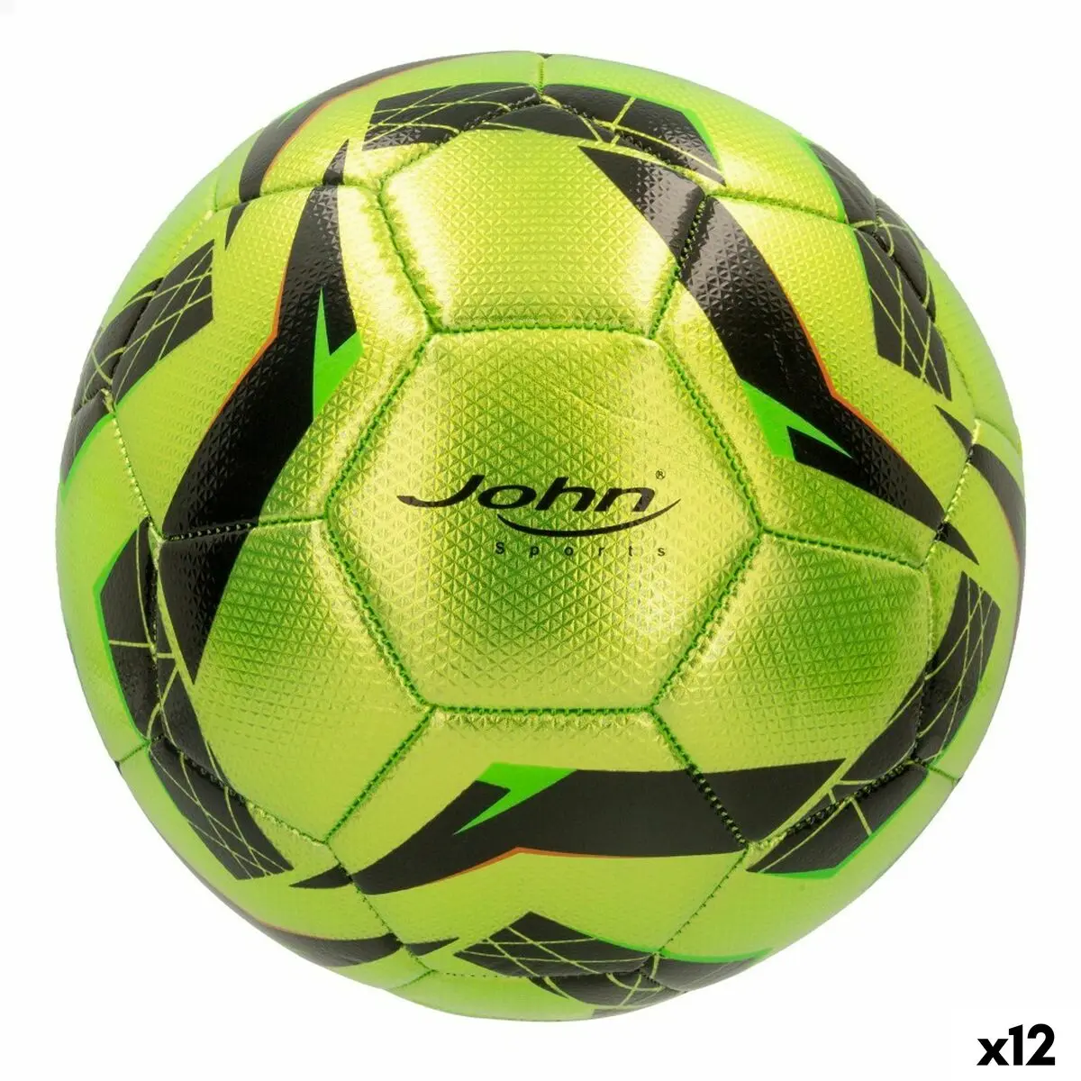 Pallone da Calcio John Sports Competition Techno 5 Ø 22 cm Pelle Sintetica (12 Unità)
