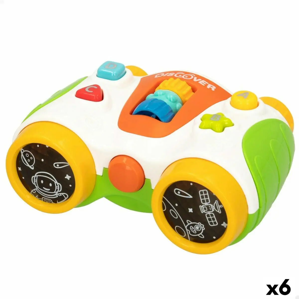 Giocattolo Interattivo per Bambini Colorbaby Binocolo 13,5 x 6 x 10,5 cm (6 Unità)