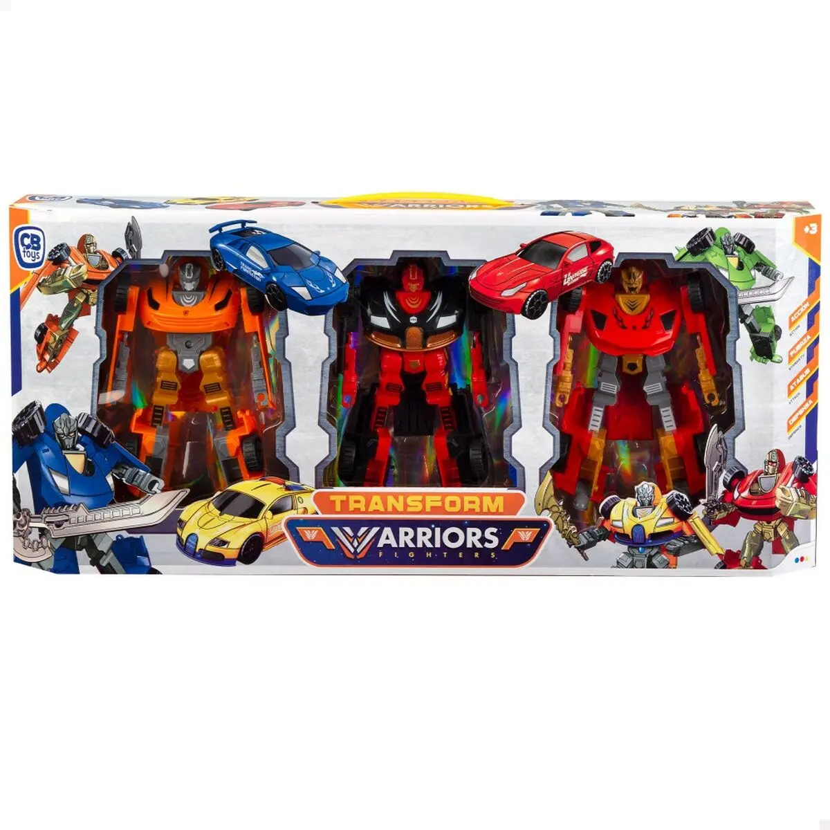 Robot Colorbaby Transform Warriors 9 x 14,5 x 4,5 cm Macchina