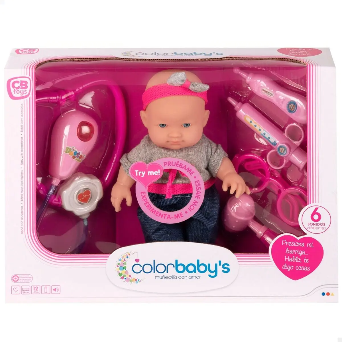 Bambolotto Bebè con Accessori Colorbaby Medico 15 x 24 x 8 cm 6 Unità
