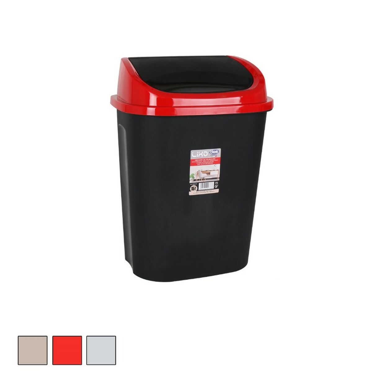 Secchio della spazzatura Dem Lixo 15 L (6 Unità)