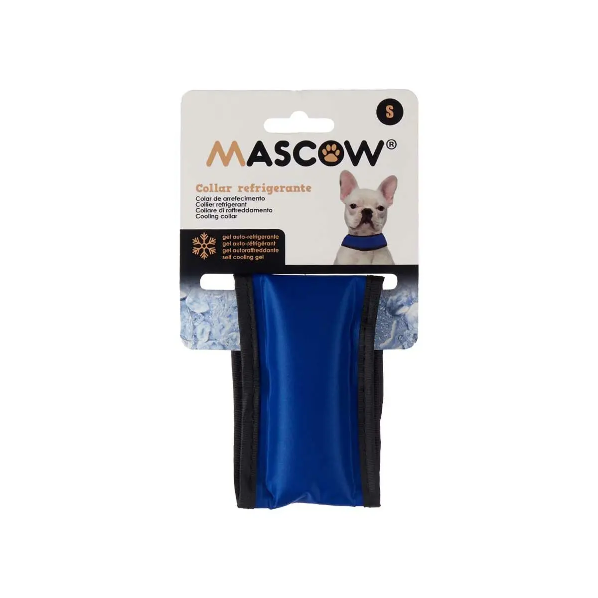 Collare per Cani Azzurro Nero PVC Gel 6,3 x 1 x 30 cm Refrigerante (4 Unità)