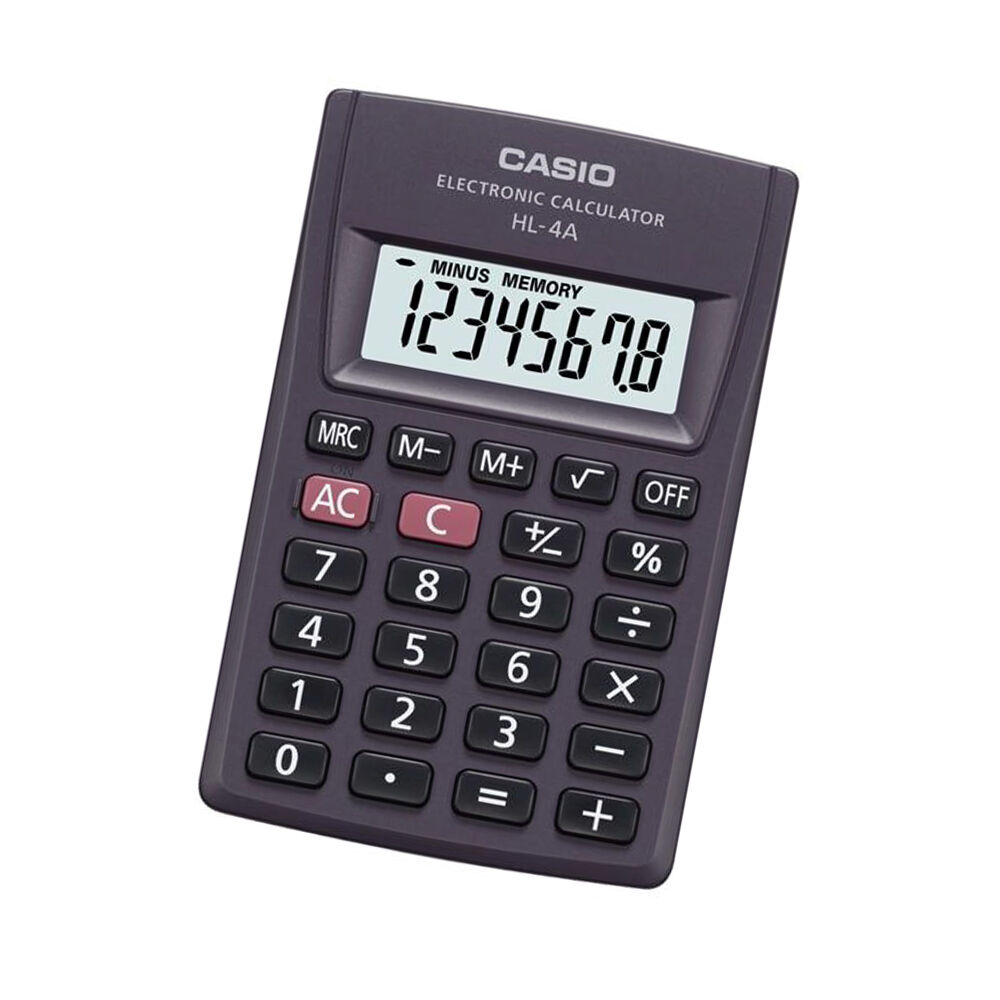 Calcolatrice Casio HL-4A Grigio Resina (8 x 5 cm)