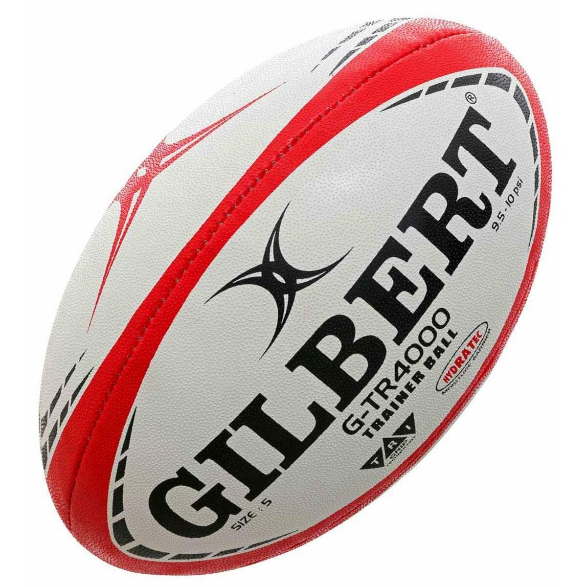 Pallone da Rugby Gilbert G-TR4000 Bianco 28 cm Rosso