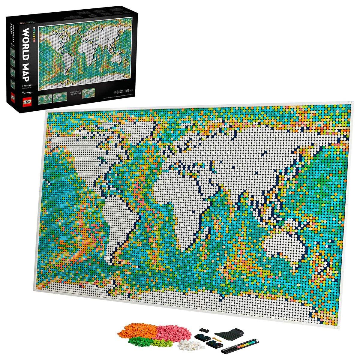 Playset Lego Art: World Map 31203 11695 Pezzi
