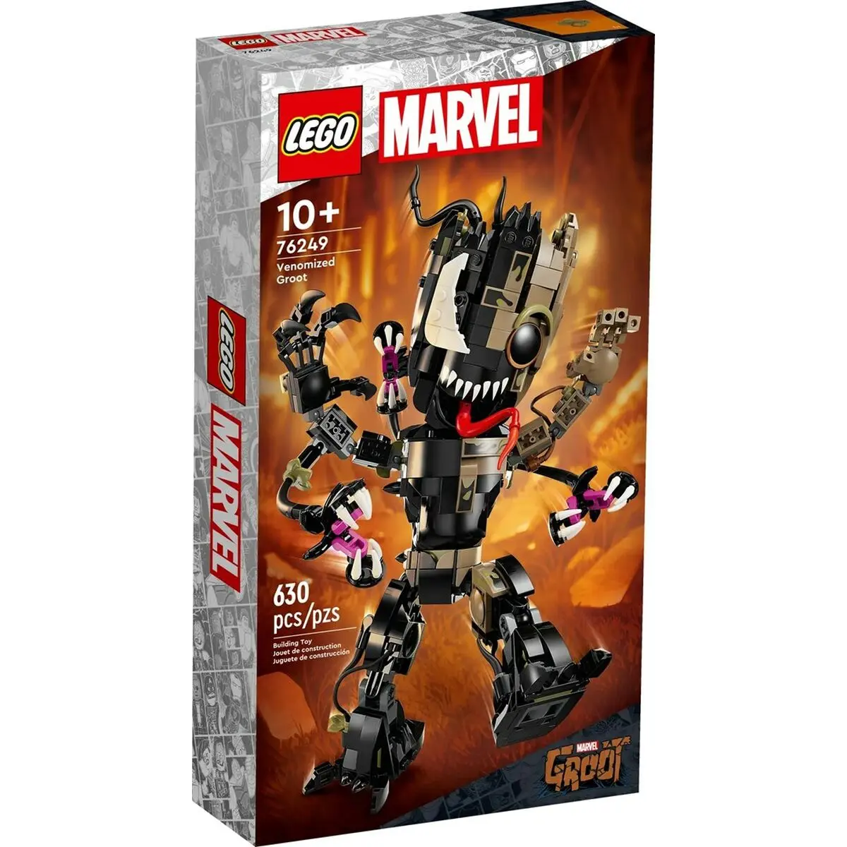 Set di Costruzioni Lego 76249 Groot Venom 630 Pezzi Nero