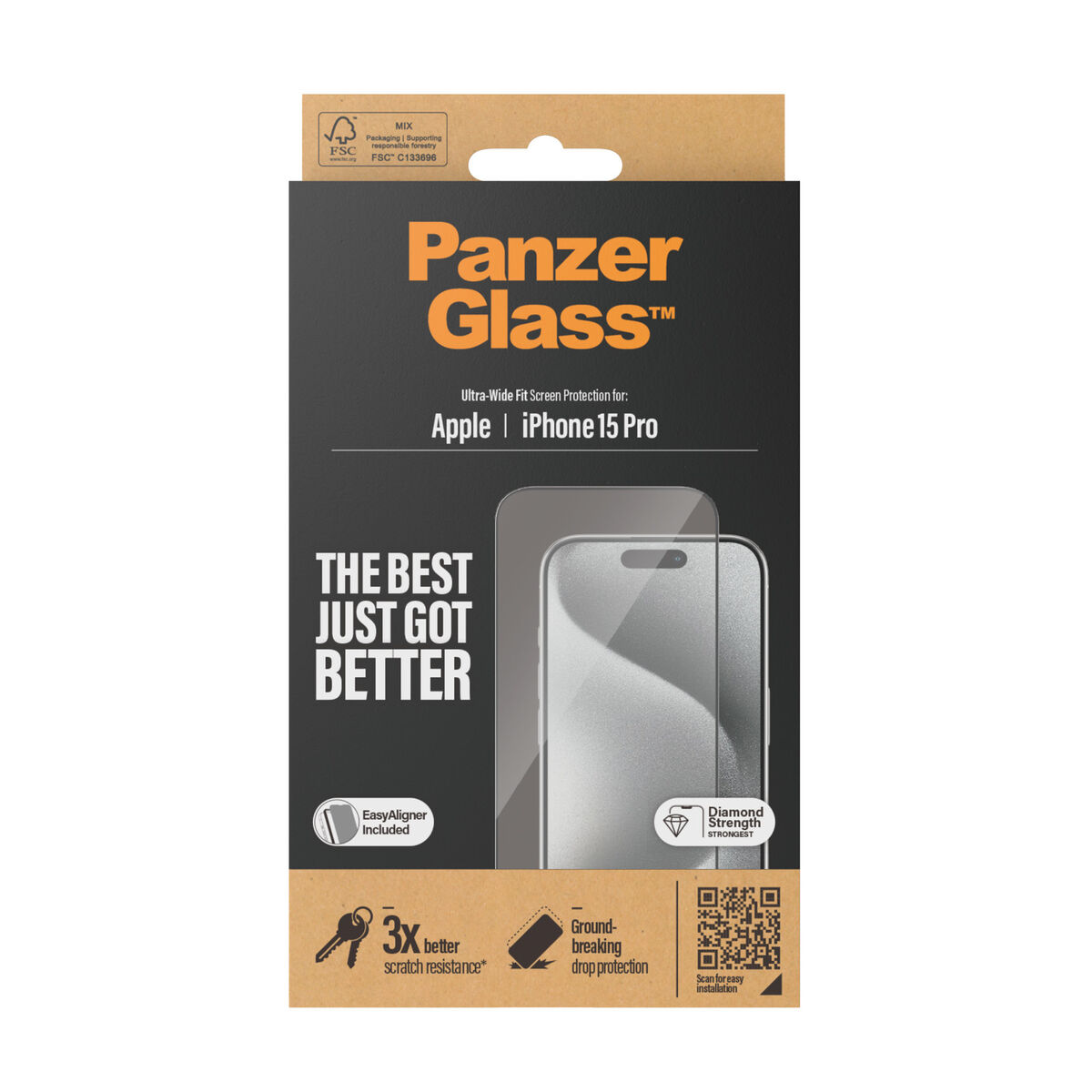 Protettore Schermo per Cellulare Panzer Glass 2810 Apple