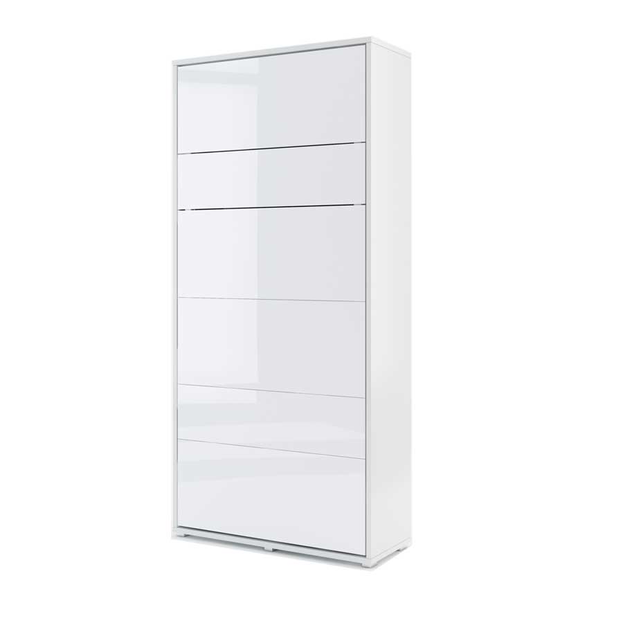 Lenart Lit Concept Pro letto da parete verticale cm101x46-228x217H Bianco Lucido