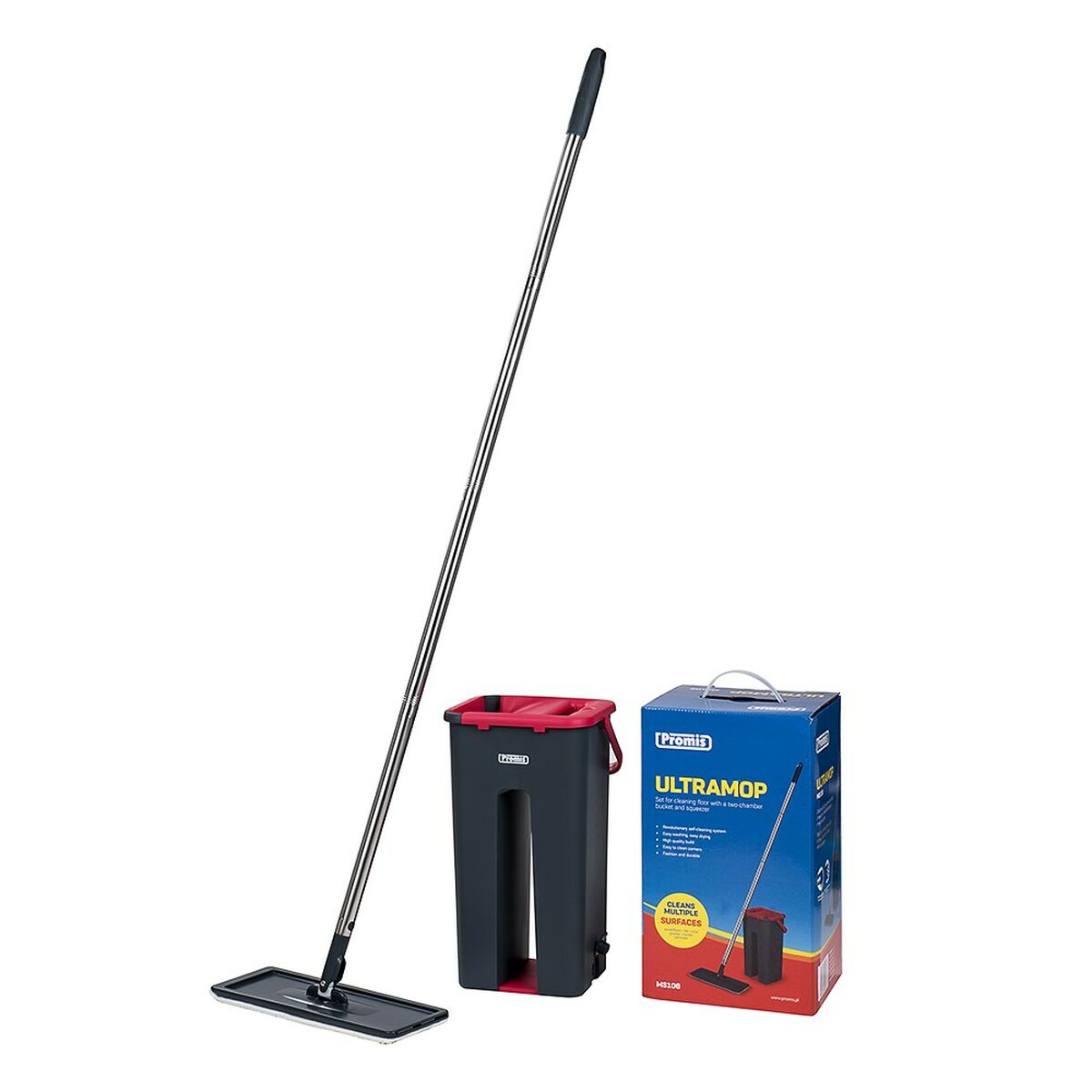 Mop with Bucket Promis MS106 Acciaio