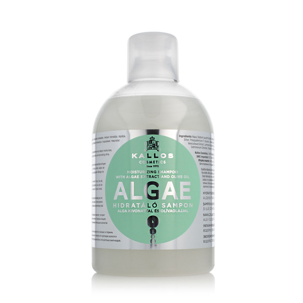 Shampoo Idratante Kallos Cosmetics Algae 1 L