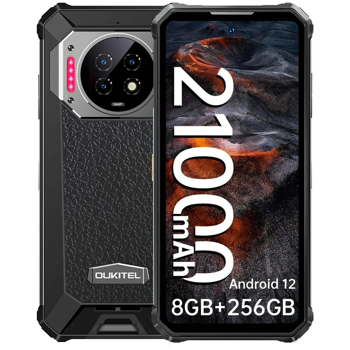 Smartphone Oukitel WP19 6,78" Helio G95 8 GB RAM 256 GB Nero