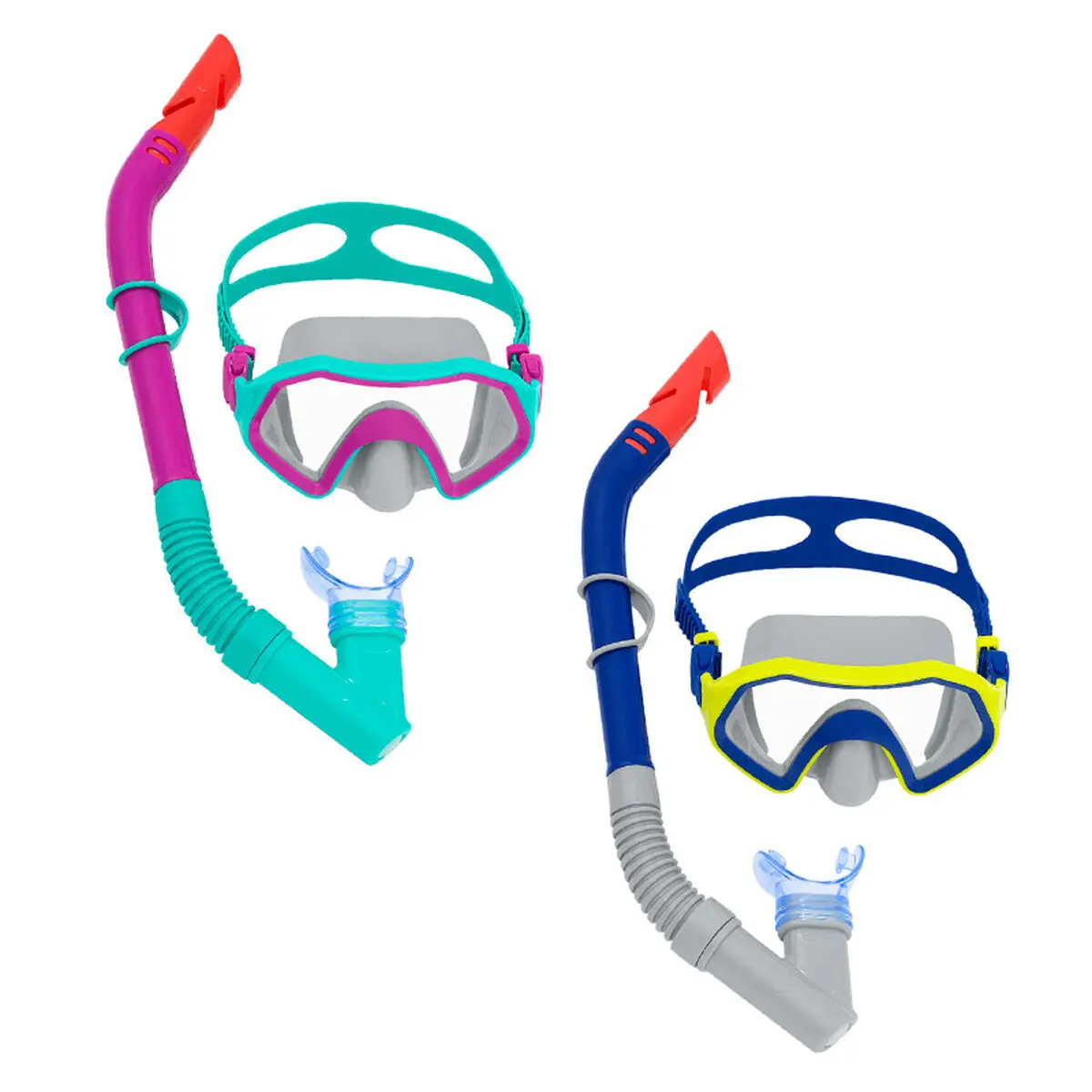Occhialini da Snorkeling e Boccaglio per Bambini Bestway Multicolore