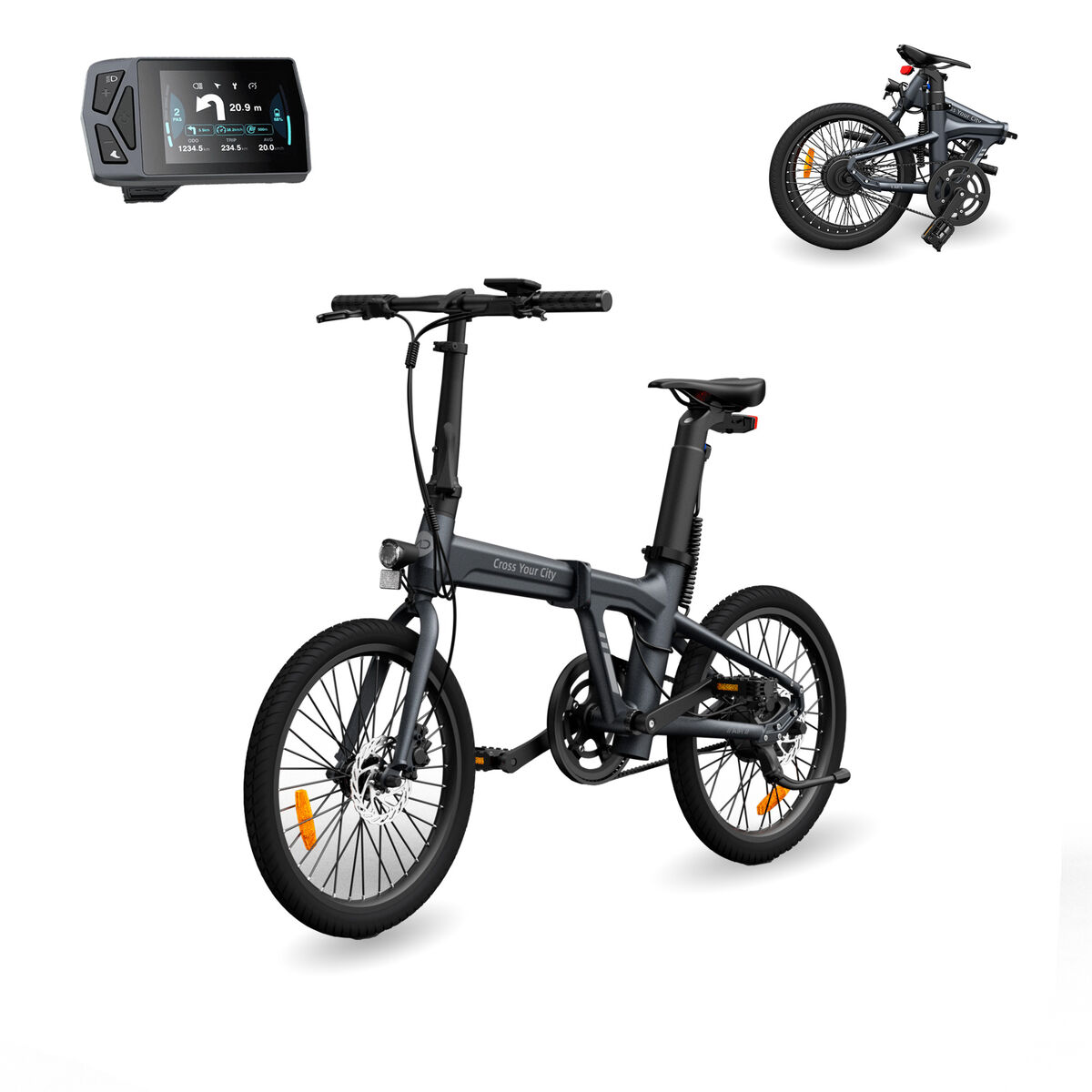 Bicicletta Elettrica Xiaomi ADO A20 Air 20" 100 Km Grigio