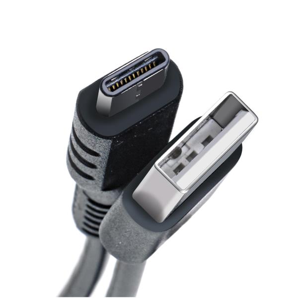 USB-A TO USB-C 15W CABLE BLACK