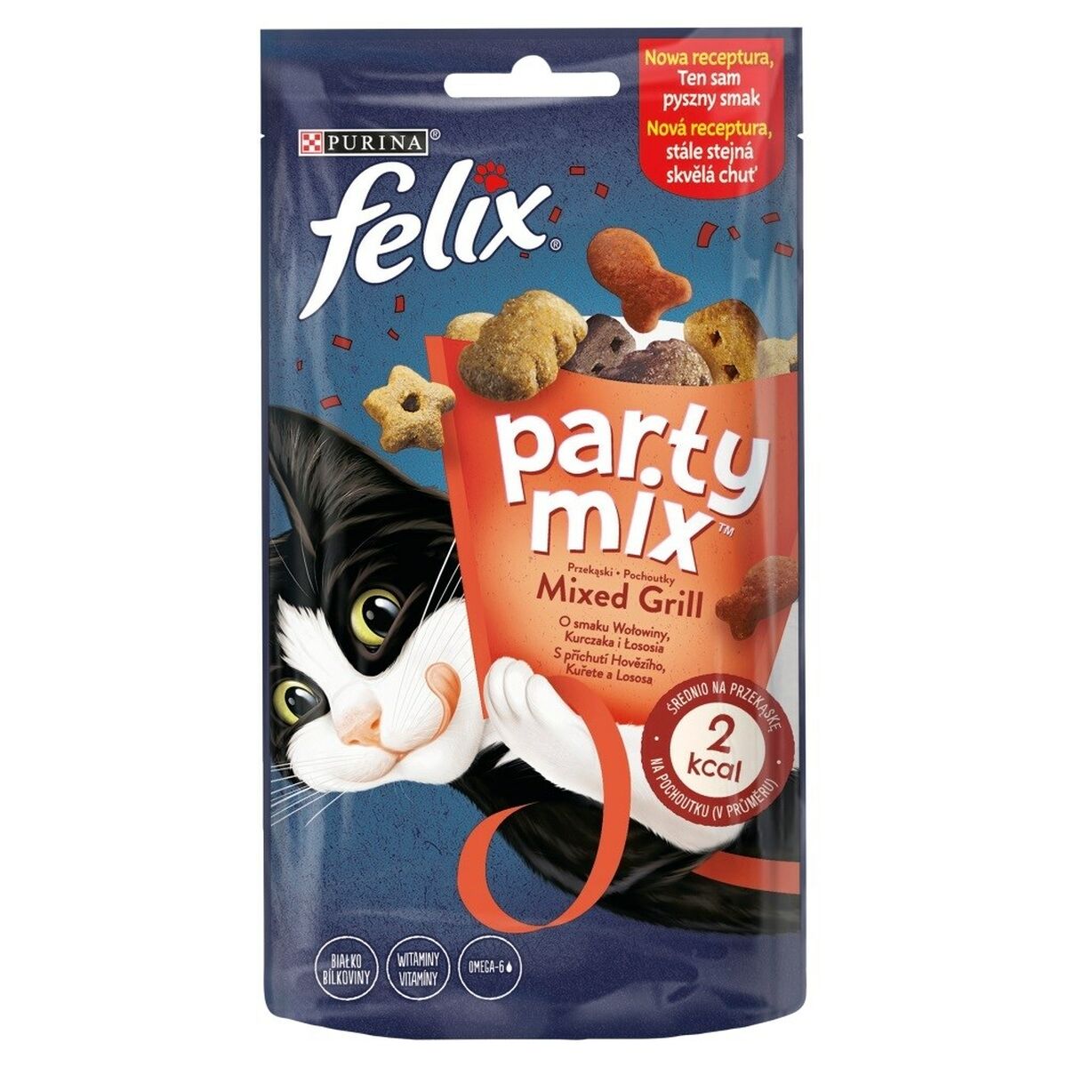 Spuntino per Cat Purina Party Mix grill