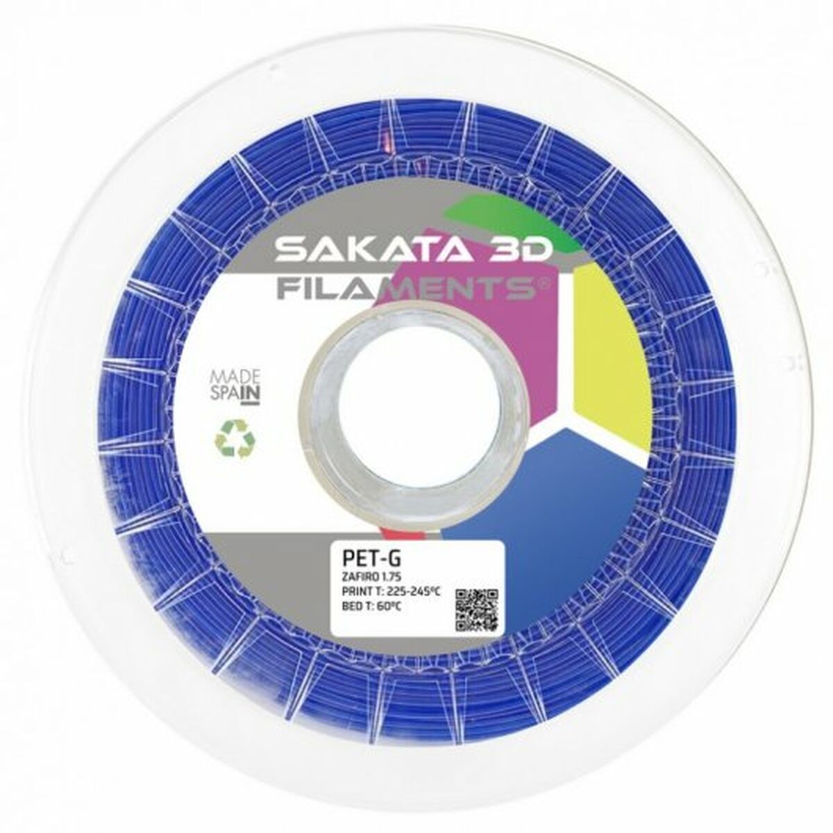 Bobina di Filamento Sakata 3D PETG Azzurro Multicolore Ø 1,75 mm
