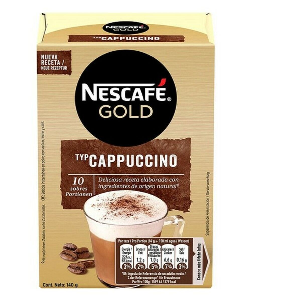 Caffè solubile Capuccino Nescafé (10 uds)