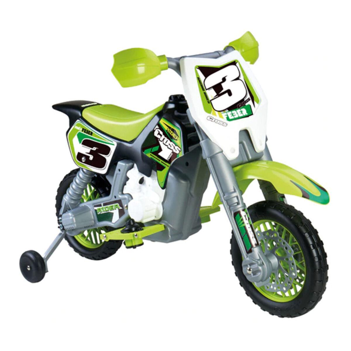 Motocicletta Feber Rider Cross 6 V Elettrica Verde (82 X 57 x 119 cm)