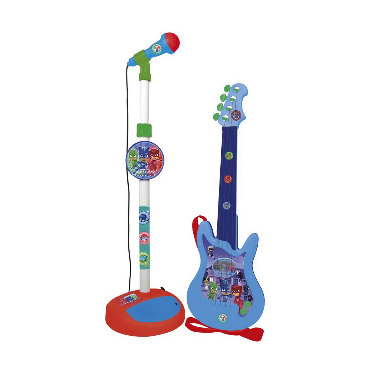 Chitarra da Bambino PJ Masks   Microfono Azzurro