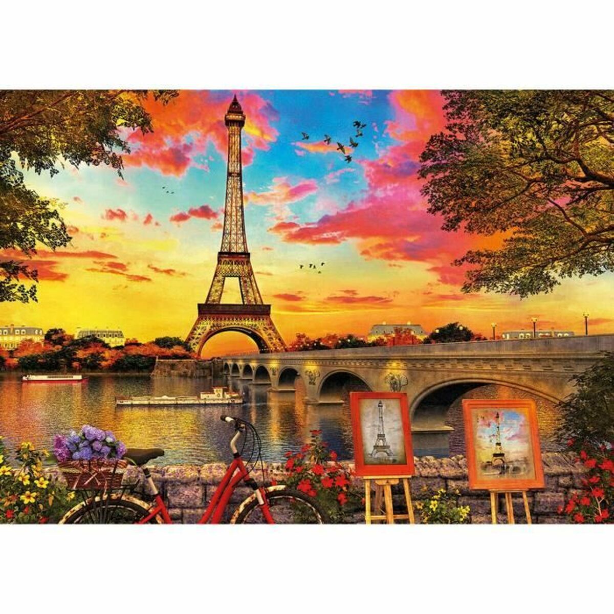 Puzzle Educa Sunset In Paris 2000 Pezzi