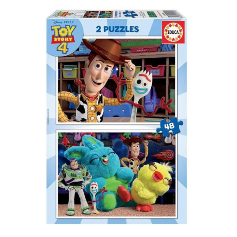 Set di 2 Puzzle   Toy Story Ready to play         48 Pezzi 28 x 20 cm  