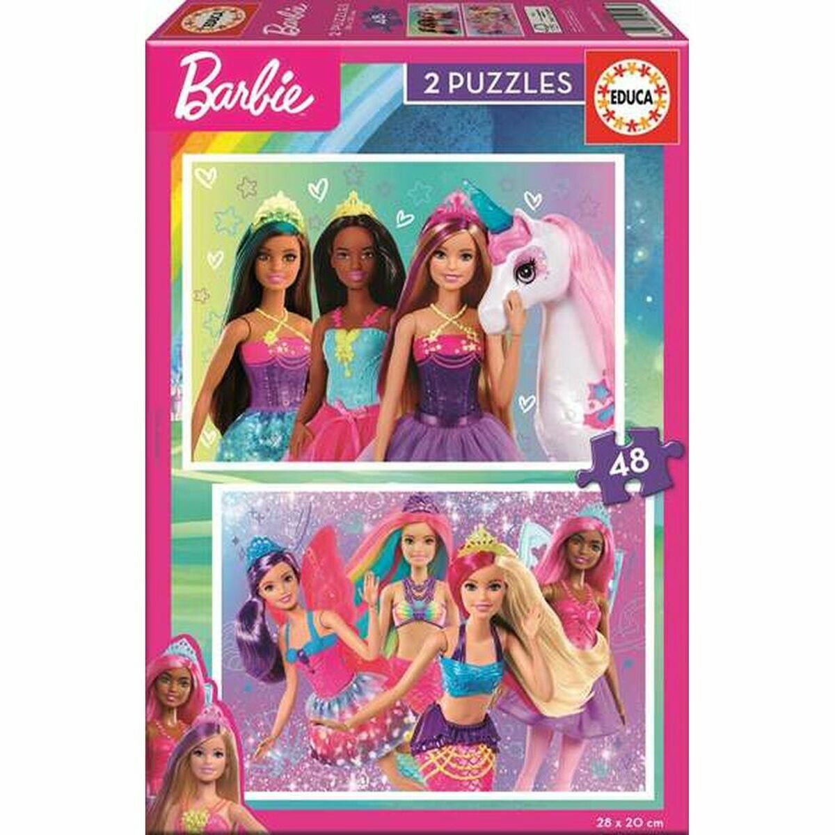 Puzzle Barbie 48 Pezzi 2 Unità