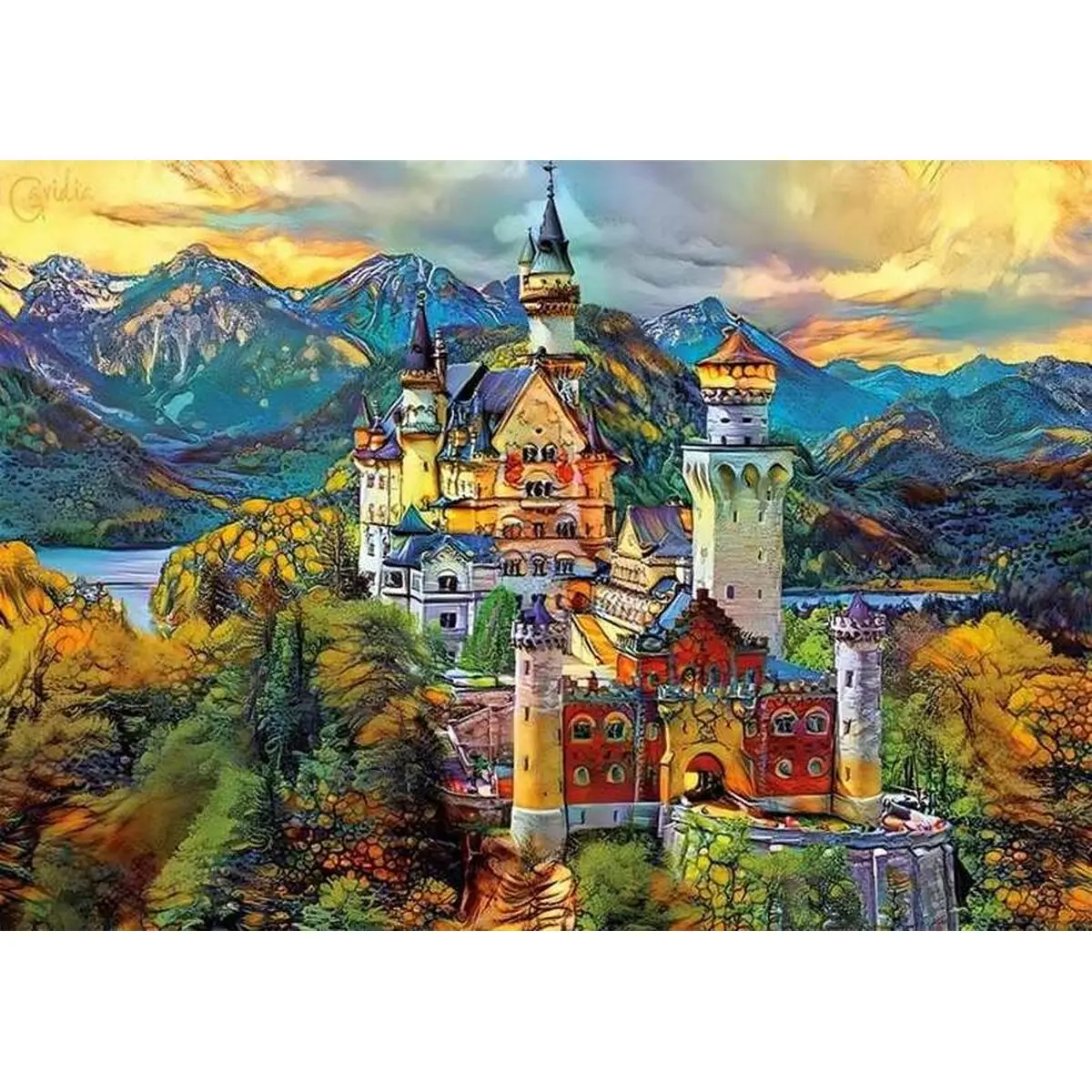Puzzle Educa Neuschwanstein Castle 1000 Pezzi