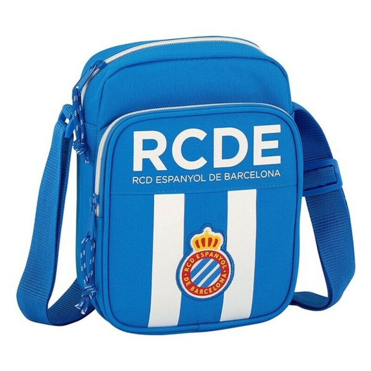 Borsa a Tracolla RCD Espanyol 611753672 Azzurro Bianco (16 x 22 x 6 cm)