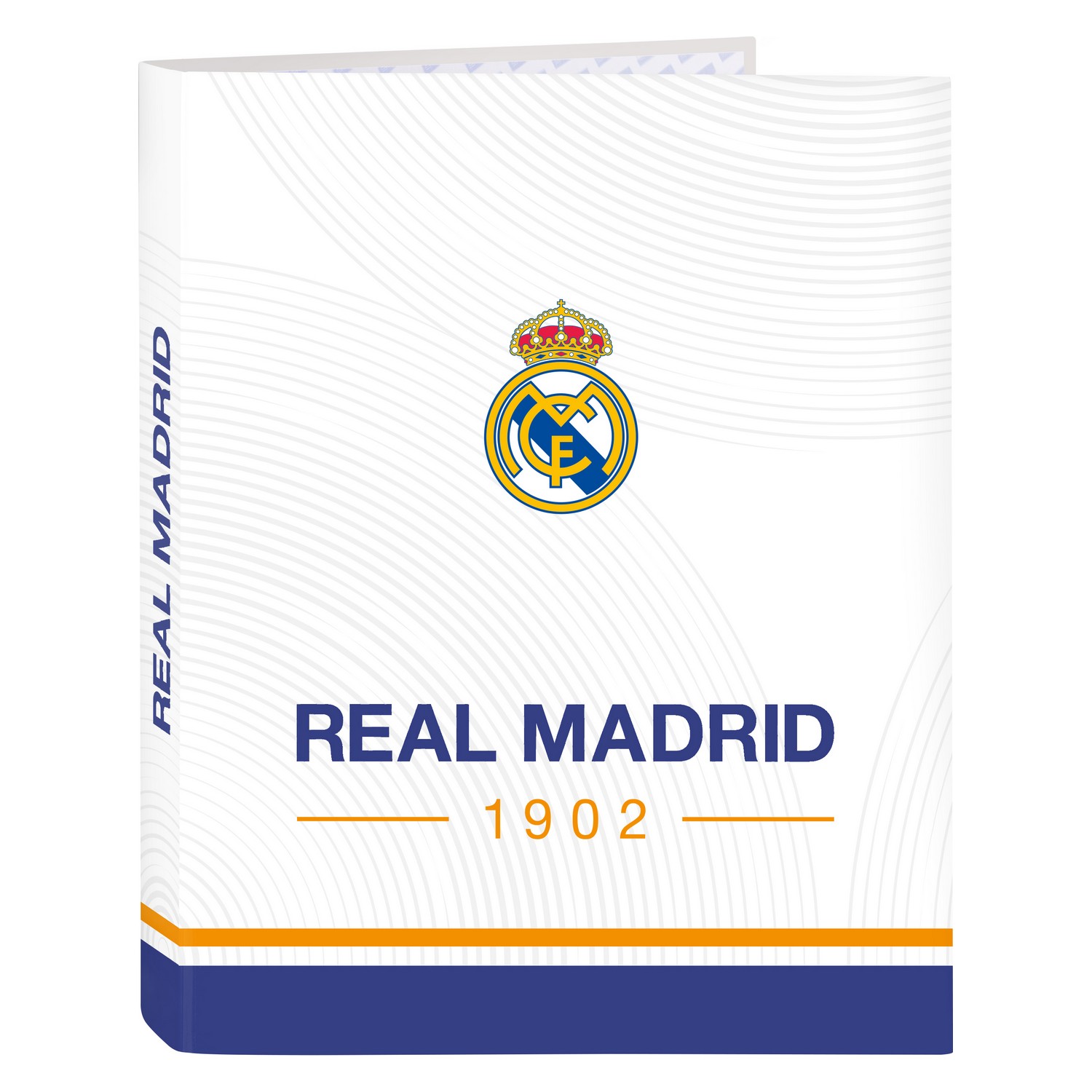 Raccoglitore ad anelli Real Madrid C.F. Azzurro Bianco A4 (26.5 x 33 x 4 cm)