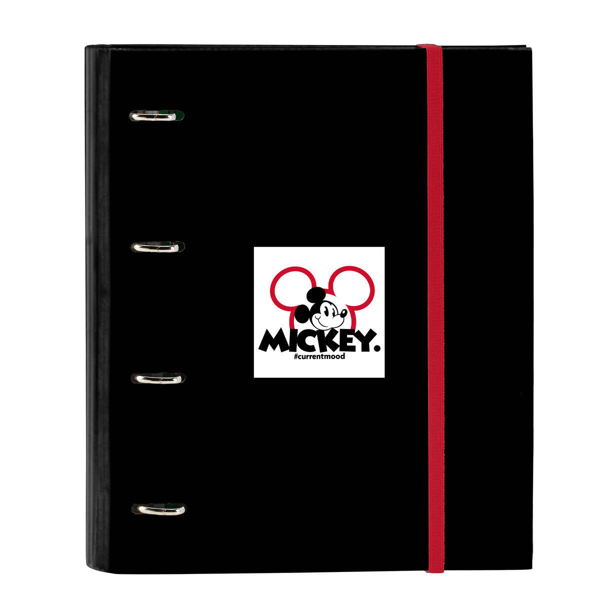 Raccoglitore ad anelli Mickey Mouse Clubhouse Mickey mood Rosso Nero (27 x 32 x 3.5 cm)