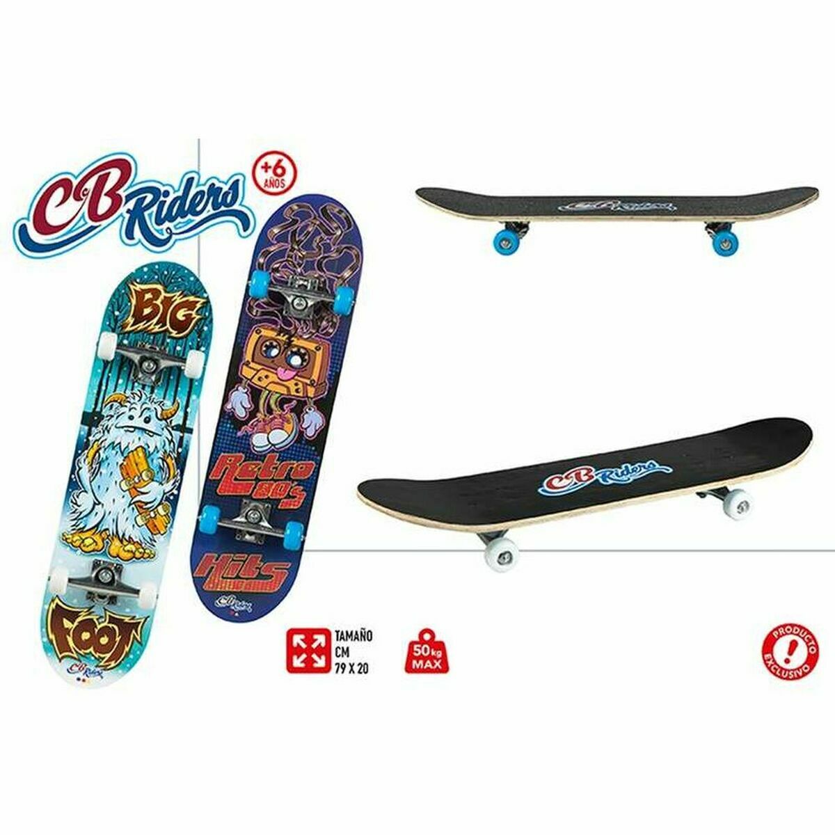 Skateboard Colorbaby 43099.0 Multicolore