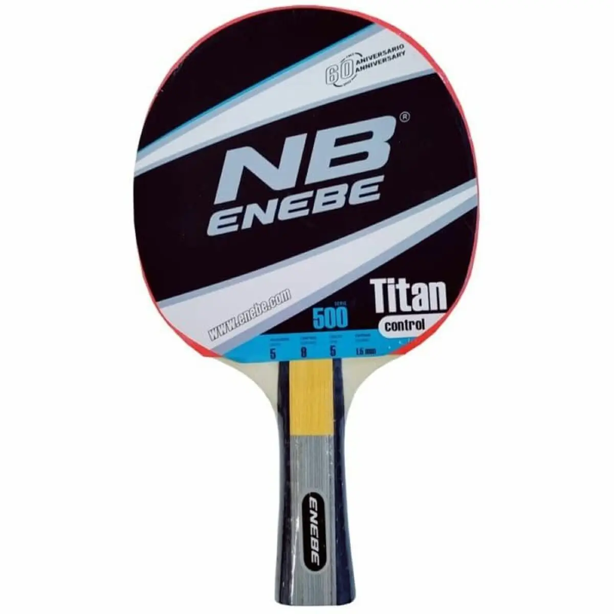 Racchetta da ping pong Enebe Titan 500 Nero