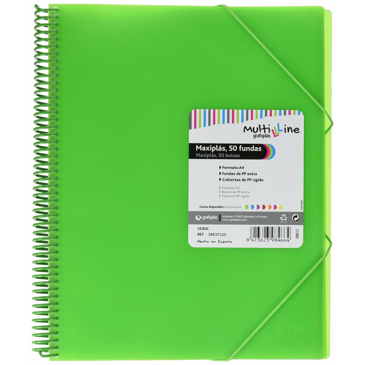 Classificatore Documenti Grafoplas Maxiplás Verde A4