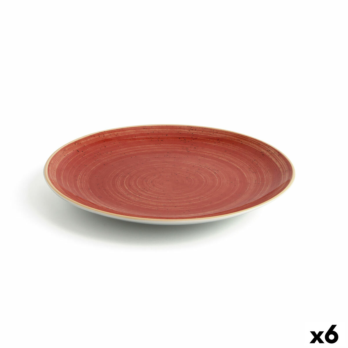 Piatto da pranzo Ariane Terra Rosso Ceramica Ø 27 cm (6 Unità)