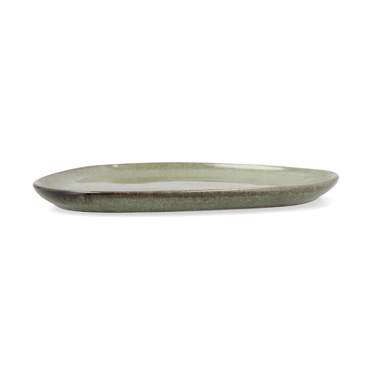 Piatto da pranzo Bidasoa Ikonic Verde Ceramica 14 x 13,6 cm (12 Unità) (Pack 12x)