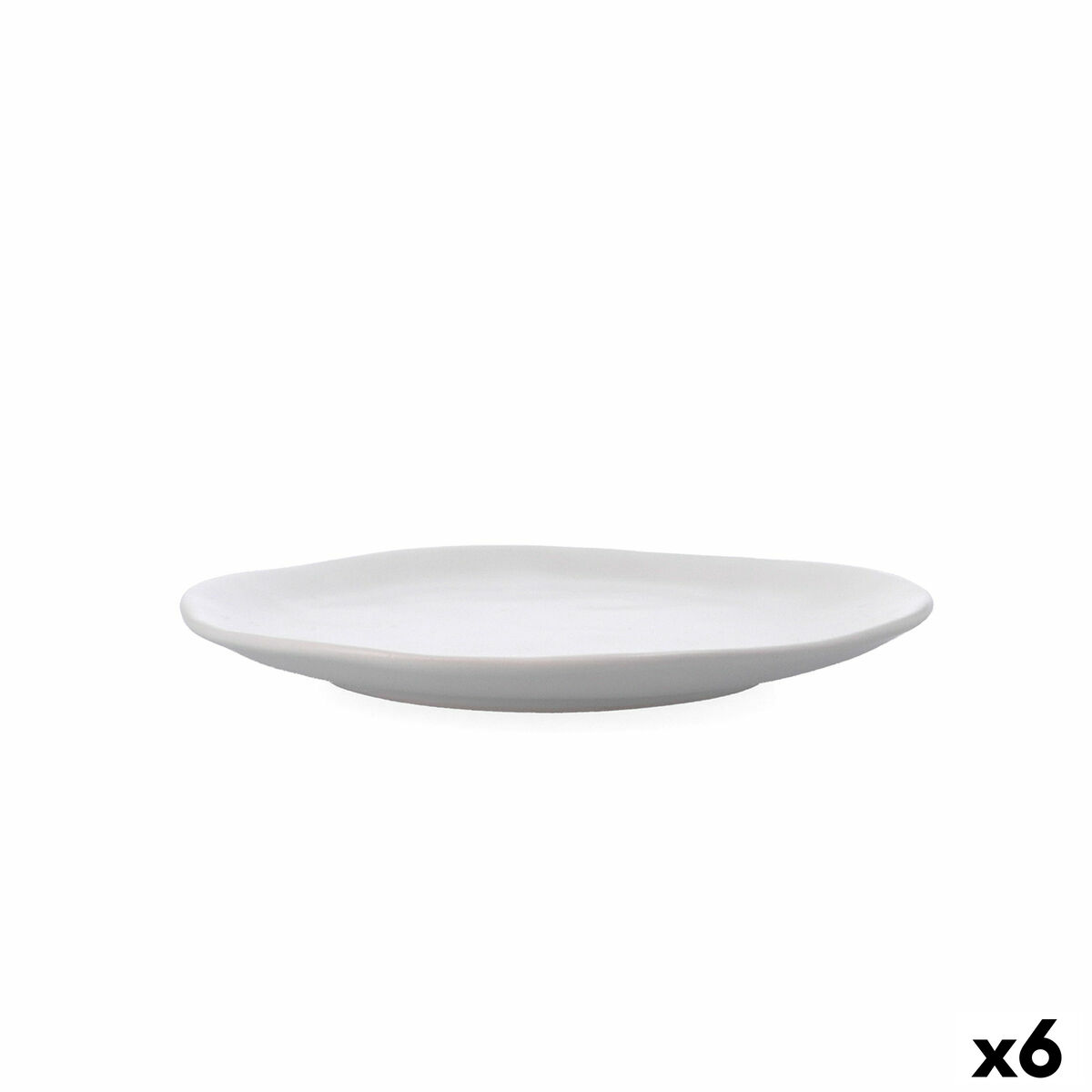 Piatto da pranzo Bidasoa Cosmos Bianco Ceramica 23 cm (6 Unità)
