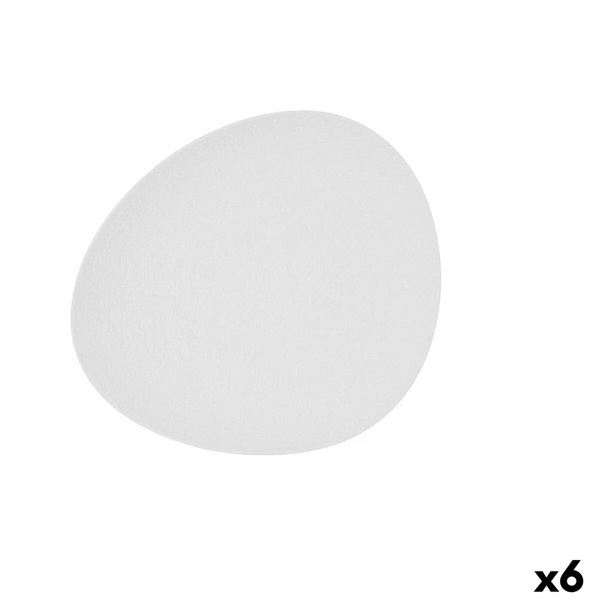 Piatto da pranzo Bidasoa Fosil Bianco Ceramica Ovale 28 x 24,8 x 2,5 cm (6 Unità)